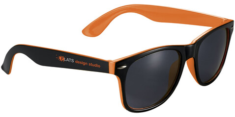Sun Ray Sonnenbrille mit zweifarbigen Tönen, orange, schwarz bedrucken, Art.-Nr. 10050004