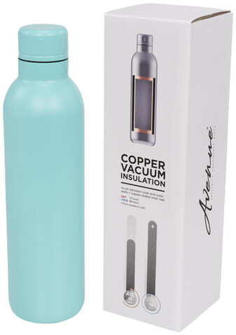 Thor 510 ml Kupfer-Vakuum Isolierflasche, mintgrün bedrucken, Art.-Nr. 10054906