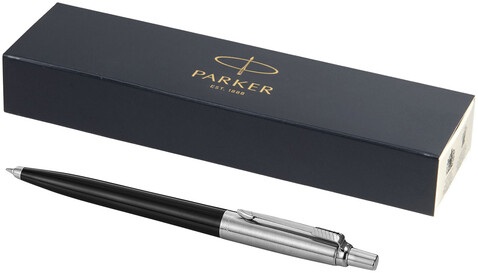 Parker Jotter Kugelschreiber, schwarz, silber bedrucken, Art.-Nr. 10647700