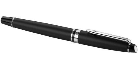 Waterman Expert Tintenroller (schwarze Mine), schwarz, silber bedrucken, Art.-Nr. 10650605