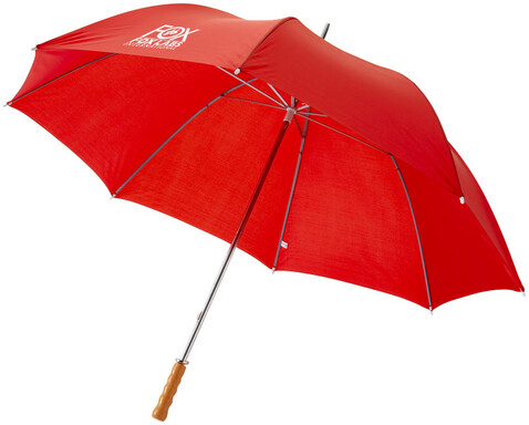 Karl 30&quot; Golfschirm mit Holzgriff, rot bedrucken, Art.-Nr. 19547879