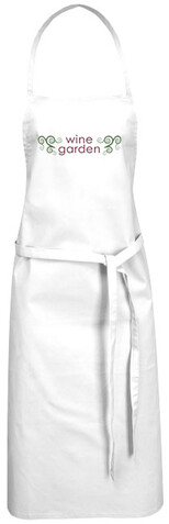 Reeva 180 g/m² Schürze, weiss bedrucken, Art.-Nr. 11271201