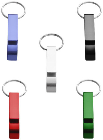 Tao Schlüsselanhänger mit Flaschen- und Dosenöffner, blau bedrucken, Art.-Nr. 11801801