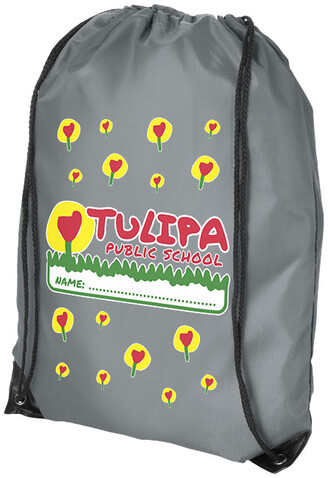 Oriole Premium Turnbeutel 5L, grau bedrucken, Art.-Nr. 11938505