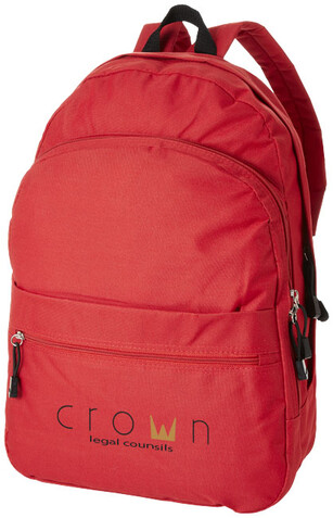 Trend Rucksack 17L, rot bedrucken, Art.-Nr. 19549653