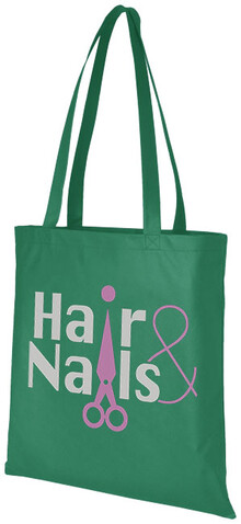 Zeus Non Woven große Tragetasche 6L, grün bedrucken, Art.-Nr. 11941215 Zeus Non Woven große Tragetasche 6L, grün bedrucken, Art.-Nr. 11941215