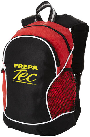 Boomerang Rucksack 22L, rot, schwarz bedrucken, Art.-Nr. 11951002
