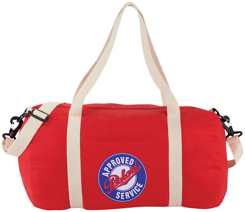 The Cotton Barrel Reisetasche 25L, rot bedrucken, Art.-Nr. 12019502