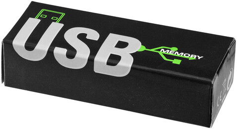 Rotate-Basic 2 GB USB-Stick, weiss, silber bedrucken, Art.-Nr. 12350401