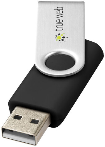 Rotate Basic 32 GB USB-Stick, schwarz bedrucken, Art.-Nr. 12371400