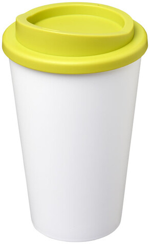 Americano® 350 ml Isolierbecher, weiss, limone bedrucken, Art.-Nr. 21000111 Americano® 350 ml Isolierbecher, weiss, limone bedrucken, Art.-Nr. 21000111