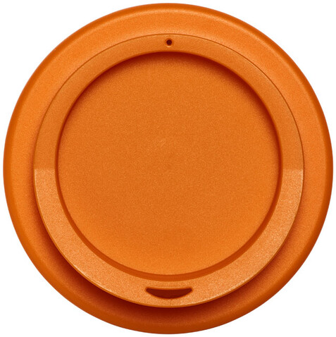 Americano® 350 ml Isolierbecher, weiss, orange bedrucken, Art.-Nr. 21000112