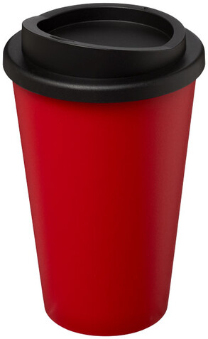 Americano® 350 ml Isolierbecher, rot, schwarz bedrucken, Art.-Nr. 21000116