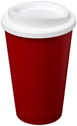 Americano® 350 ml Isolierbecher, rot, weiss bedrucken, Art.-Nr. 21000117