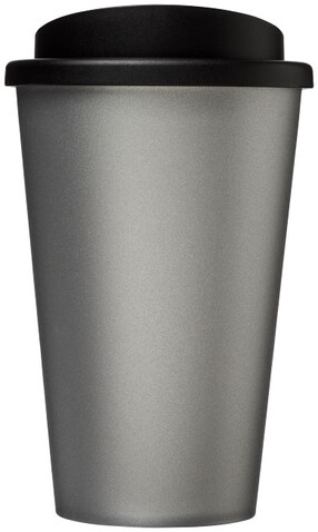 Americano® 350 ml Isolierbecher, silber, schwarz bedrucken, Art.-Nr. 21000124 Americano® 350 ml Isolierbecher, silber, schwarz bedrucken, Art.-Nr. 21000124
