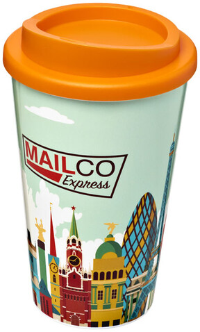 Brite-Americano® 350 ml Isolierbecher, orange bedrucken, Art.-Nr. 21000308