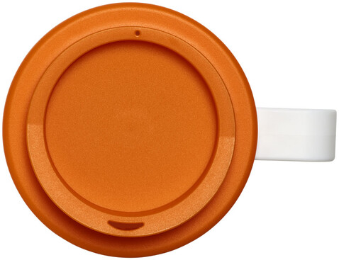 Americano® Grande 350 ml Isolierbecher, weiss, orange bedrucken, Art.-Nr. 21000405 Americano® Grande 350 ml Isolierbecher, weiss, orange bedrucken, Art.-Nr. 21000405