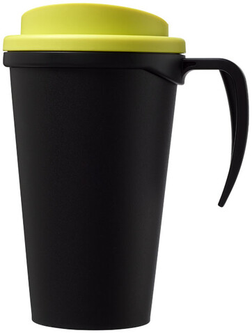 Americano® Grande 350 ml Isolierbecher, schwarz, limone bedrucken, Art.-Nr. 21000416