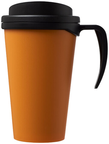Americano® Grande 350 ml Isolierbecher, orange, schwarz bedrucken, Art.-Nr. 21000423 Americano® Grande 350 ml Isolierbecher, orange, schwarz bedrucken, Art.-Nr. 21000423