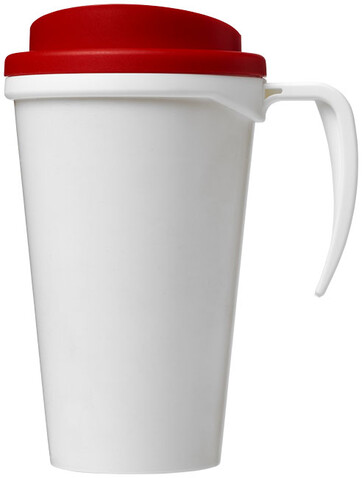Brite-Ameriano® Grande 350 ml Isolierbecher, weiss, rot bedrucken, Art.-Nr. 21000603 Brite-Ameriano® Grande 350 ml Isolierbecher, weiss, rot bedrucken, Art.-Nr. 21000603
