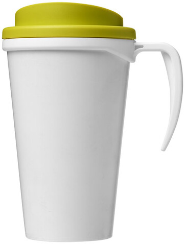 Brite-Ameriano® Grande 350 ml Isolierbecher, weiss, limone bedrucken, Art.-Nr. 21000604 Brite-Ameriano® Grande 350 ml Isolierbecher, weiss, limone bedrucken, Art.-Nr. 21000604