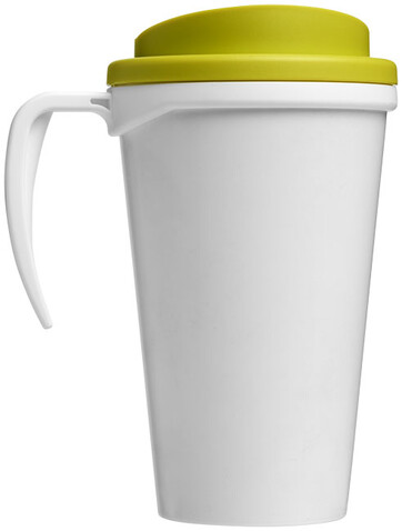 Brite-Ameriano® Grande 350 ml Isolierbecher, weiss, limone bedrucken, Art.-Nr. 21000604 Brite-Ameriano® Grande 350 ml Isolierbecher, weiss, limone bedrucken, Art.-Nr. 21000604
