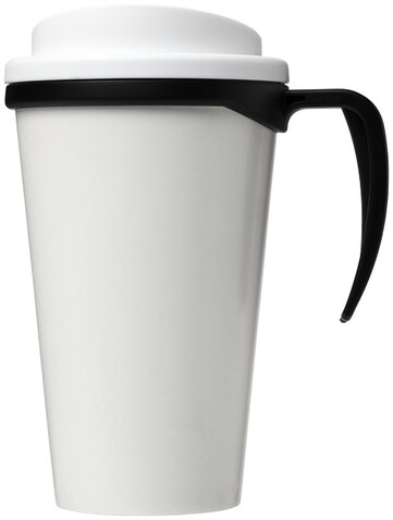Brite-Ameriano® Grande 350 ml Isolierbecher, schwarz, weiss bedrucken, Art.-Nr. 21000613