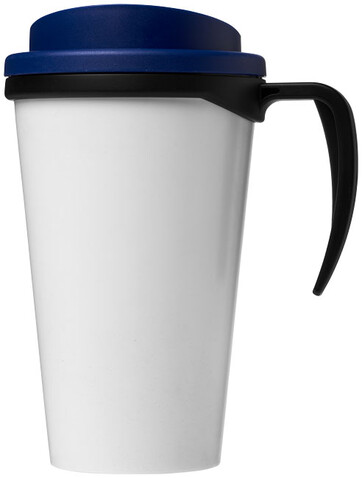 Brite-Ameriano® Grande 350 ml Isolierbecher, schwarz, blau bedrucken, Art.-Nr. 21000614 Brite-Ameriano® Grande 350 ml Isolierbecher, schwarz, blau bedrucken, Art.-Nr. 21000614