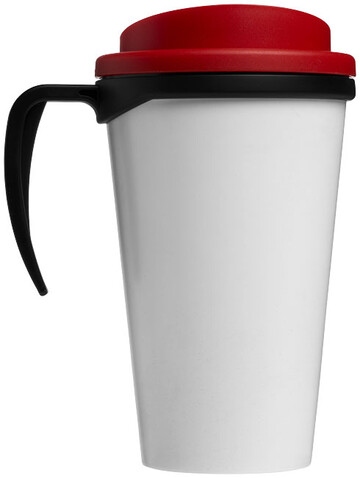 Brite-Ameriano® Grande 350 ml Isolierbecher, schwarz, rot bedrucken, Art.-Nr. 21000615 Brite-Ameriano® Grande 350 ml Isolierbecher, schwarz, rot bedrucken, Art.-Nr. 21000615