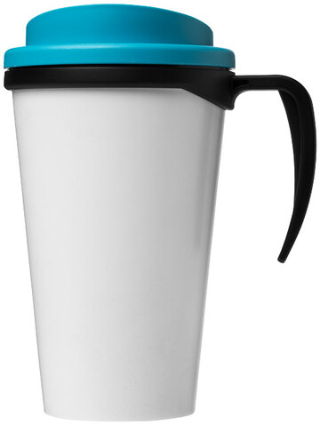 Brite-Ameriano® Grande 350 ml Isolierbecher, schwarz, aquablau bedrucken, Art.-Nr. 21000617 Brite-Ameriano® Grande 350 ml Isolierbecher, schwarz, aquablau bedrucken, Art.-Nr. 21000617