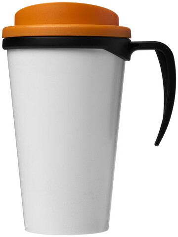 Brite-Ameriano® Grande 350 ml Isolierbecher, schwarz, orange bedrucken, Art.-Nr. 21000620 Brite-Ameriano® Grande 350 ml Isolierbecher, schwarz, orange bedrucken, Art.-Nr. 21000620