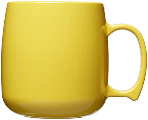 Classic 300 ml Kunststoffbecher, gelb bedrucken, Art.-Nr. 21001208 Classic 300 ml Kunststoffbecher, gelb bedrucken, Art.-Nr. 21001208