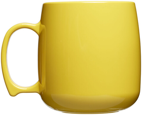 Classic 300 ml Kunststoffbecher, gelb bedrucken, Art.-Nr. 21001208 Classic 300 ml Kunststoffbecher, gelb bedrucken, Art.-Nr. 21001208