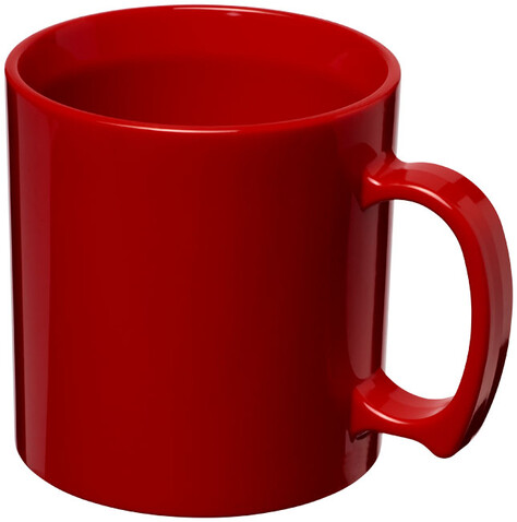 Standard 300 ml Kunststoffbecher, rot bedrucken, Art.-Nr. 21001404