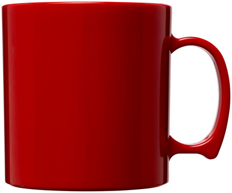Standard 300 ml Kunststoffbecher, rot bedrucken, Art.-Nr. 21001404