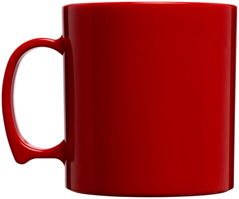 Standard 300 ml Kunststoffbecher, rot bedrucken, Art.-Nr. 21001404