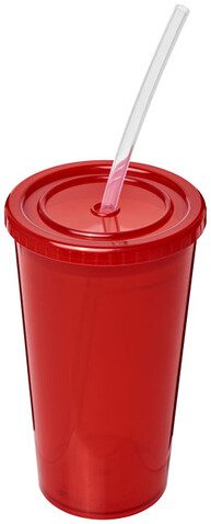Stadion 350 ml doppelwandiger Becher, rot bedrucken, Art.-Nr. 21003102 Stadion 350 ml doppelwandiger Becher, rot bedrucken, Art.-Nr. 21003102