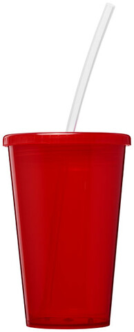 Stadion 350 ml doppelwandiger Becher, rot bedrucken, Art.-Nr. 21003102 Stadion 350 ml doppelwandiger Becher, rot bedrucken, Art.-Nr. 21003102