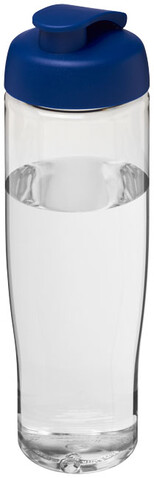 H2O Active® Tempo 700 ml Sportflasche mit Klappdeckel, transparent, blau bedrucken, Art.-Nr. 21004002 H2O Active® Tempo 700 ml Sportflasche mit Klappdeckel, transparent, blau bedrucken, Art.-Nr. 21004002