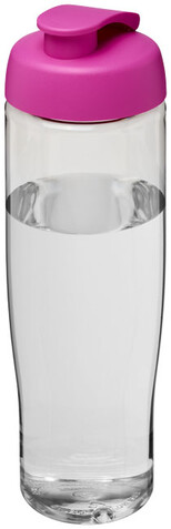 H2O Active® Tempo 700 ml Sportflasche mit Klappdeckel, transparent, rosa bedrucken, Art.-Nr. 21004008 H2O Active® Tempo 700 ml Sportflasche mit Klappdeckel, transparent, rosa bedrucken, Art.-Nr. 21004008