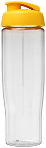 H2O Active® Tempo 700 ml Sportflasche mit Klappdeckel, transparent, gelb bedrucken, Art.-Nr. 21004010
