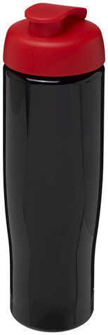 H2O Active® Tempo 700 ml Sportflasche mit Klappdeckel, schwarz, rot bedrucken, Art.-Nr. 21004014 H2O Active® Tempo 700 ml Sportflasche mit Klappdeckel, schwarz, rot bedrucken, Art.-Nr. 21004014