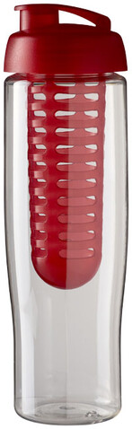 H2O Active® Tempo 700 ml Sportflasche mit Klappdeckel und Infusor, transparent, rot bedrucken, Art.-Nr. 21004102 H2O Active® Tempo 700 ml Sportflasche mit Klappdeckel und Infusor, transparent, rot bedrucken, Art.-Nr. 21004102