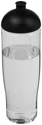 H2O Active® Tempo 700 ml Sportflasche mit Stülpdeckel, transparent, schwarz bedrucken, Art.-Nr. 21004200