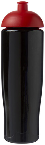 H2O Active® Tempo 700 ml Sportflasche mit Stülpdeckel, schwarz, rot bedrucken, Art.-Nr. 21004214