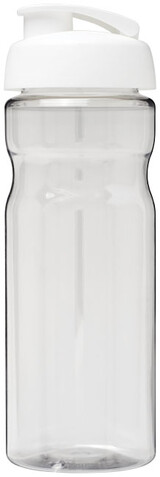H2O Active® Base 650 ml Sportflasche mit Klappdeckel, transparent, weiss bedrucken, Art.-Nr. 21004501 H2O Active® Base 650 ml Sportflasche mit Klappdeckel, transparent, weiss bedrucken, Art.-Nr. 21004501