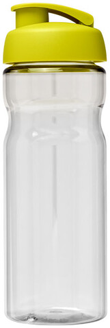 H2O Active® Base 650 ml Sportflasche mit Klappdeckel, transparent, limone bedrucken, Art.-Nr. 21004504