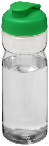 H2O Active® Base 650 ml Sportflasche mit Klappdeckel, transparent, grün bedrucken, Art.-Nr. 21004506 H2O Active® Base 650 ml Sportflasche mit Klappdeckel, transparent, grün bedrucken, Art.-Nr. 21004506
