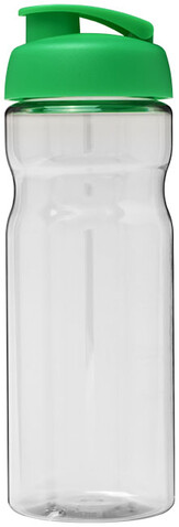 H2O Active® Base 650 ml Sportflasche mit Klappdeckel, transparent, grün bedrucken, Art.-Nr. 21004506 H2O Active® Base 650 ml Sportflasche mit Klappdeckel, transparent, grün bedrucken, Art.-Nr. 21004506