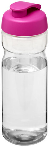 H2O Active® Base 650 ml Sportflasche mit Klappdeckel, transparent, rosa bedrucken, Art.-Nr. 21004508 H2O Active® Base 650 ml Sportflasche mit Klappdeckel, transparent, rosa bedrucken, Art.-Nr. 21004508